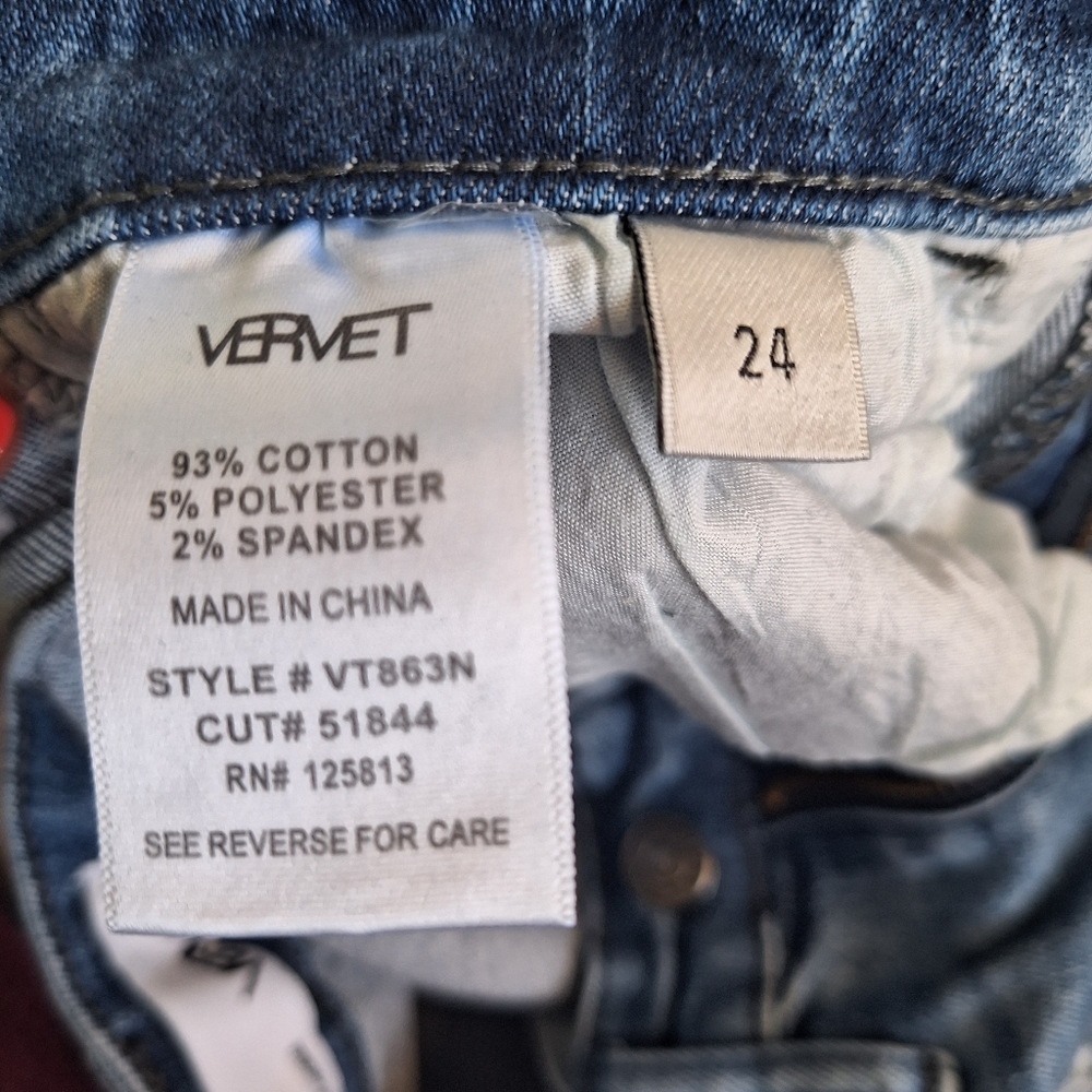 Theses are some medium washed blue jeans